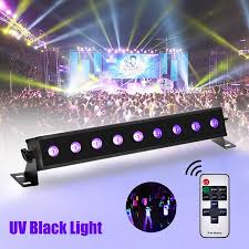 Black Lights For Parties 27w 9led Uv Blacklight Bar Fit For 16x16ft Neon Glow Party Birthday Wedding Stage Lighting Glow In The Dark Party Supplies Halloween D In 2020 Glow In