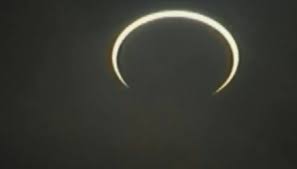 The northern and southern path limits are blue and the. Ring Of Fire People Witness Annular Solar Eclipse In Tamil Nadu India News India Tv