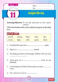 You will find five great units of second grade english vocabulary words below. Practice Worksheet For Class 2 English Grammar Adjectives English Grammar Worksheets Grammar Worksheets Worksheets