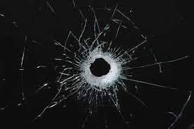 bullet hole in glass 1