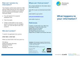 City of melbourne health records policy statement. Peninsulahealth Org Au