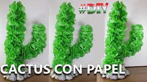 Y un cactus adulto, que de joven se ha cuidado debidamente, aunque esté plantado en tierra necesitará seguir bebiendo agua y, una vez que agote sus propias reservas, no tardará en mostrar síntomas de debilidad (ahí es. Como Hacer Un Cactus De Papel Facil Youtube