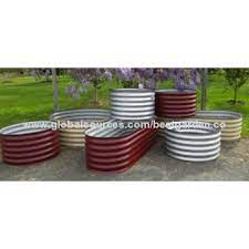 Corrugated Garden Bed Corrugated Oval Or Round Galvanized Steel Metal Raised Garden Bed Metal Raised Garden Beds Metal Garden Beds Corrugated Garden Beds