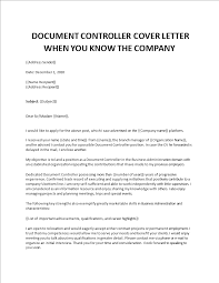 It describes the details of the product and how it will be beneficial to the customers. Document Controller Cover Letter