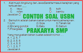 Download soal usbn prakarya smp. Soal Latihan Usbn Prakarya Smp Tahun 2020 Idn Paperplane