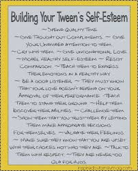Self Esteem Activities For Building Your Tweens Self Esteem