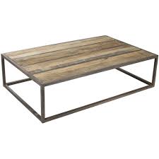 Plank Wood Top Coffee Table Iron Coffee Table Coffee Table Metal Frame Rustic Oak Coffee Table