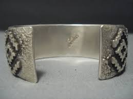 Important!! Vintage Navajo Jerry Roan Sterling Native American Jewelry