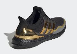 Adidas Black And Gold Boots Adidas Ultra Boost Black Gold Eg8102 Sneakernews Com Adidas Ultra Boost Ultra Boost Heel Caps