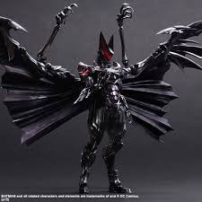 Black And Red Batman Toy A Closer Look At The Madness That Is The Final Fantasy Style Batman Toy Batman Figures Play Arts Kai Action Figures Batman