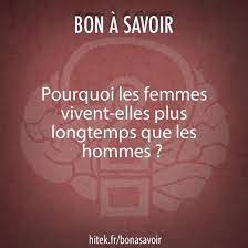 Ce qui n'est pas une surprise. Pourquoi Les Femmes Vivent Elles Plus Longtemps Que Les Hommes