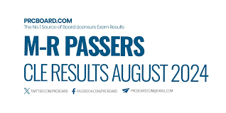 CLE Results (M-R Passers): Criminology Licensure Exam August 2024