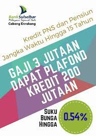 Tabel kredit pns bank sulselbar 2021. Pt Bank Sulselbar Cabang Enrekang Posts Facebook