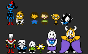 Undertale Characters Pixel Art Maker In 2020 Undertale Pixel Art Pixel Art Maker Pixel Art