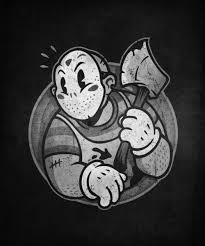 Horrortoon 2 Nightmare On Toon Street Art Print Vintage Cartoon Cartoon Styles Horror Art