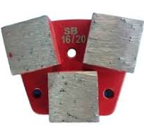 3 Big-Segment Diamond Grinding Disc Puck Scraper Tools Tooling Shoe Concrete Floo Prep for Sase Diamatic Grinder Machine