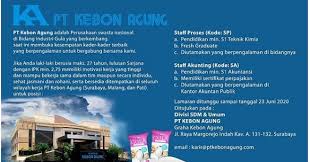 Pergudangan safe & lock, blok v1, no. Lowongan Kerja Pt Kebon Agung Bulan Juni 2020 Rekrutmen Lowongan Kerja Bulan Mei 2021