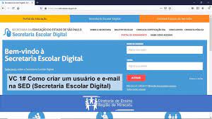 Secretaria do governo digital firma com o serpro para utilização da infovia brasil na administração pública federal. Vc 1 Como Criar Um Usuario E E Mail Na Sed Secretaria Escolar Digital Youtube