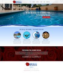 Pool Service Website Design Template Pool Digital Marketing Channels Website Layout Template