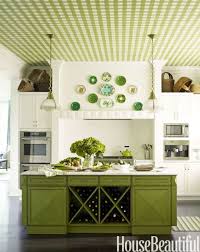 Surprising Ways To Add Color Green Kitchen Cabinets Kitchen Cabinet Colors Country Kitchen Decor