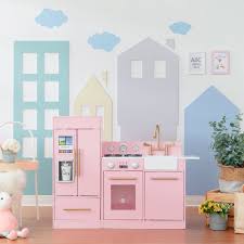 Kitchen awesome childs kitchen set big kids pretend kitchen pink toy kitchen set little kitchen set toy kitchen via depoqq.pw. Pink Play Kitchen Sets Accessories You Ll Love In 2021 Wayfair