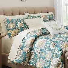 Shop for teal comforters at bed bath & beyond. Home Decorators Collection Larkspur 5 Piece Charleston Teal Cotton King Comforter Set Fa94533 1k The Home Depot