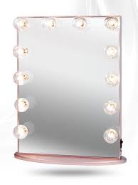 Impressions Vanity Hollywood Glow Xl Lighted Vanity Mirror Rose Gold Lit Rose Gold Room Decor Rose Gold Rooms Rose Gold Bedroom Led light cosmetic vanity mirror, satisfying makeup needs all day long, even at nights.