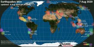 Sky sharks august 27, 2020. Erdbebenbericht Weltweit Fur Freitag 7 August 2020 Volcanodiscovery