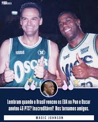 Dois GÊNIOS do basquete! 🏀⭐️ Magic Johnson mostrou toda ...