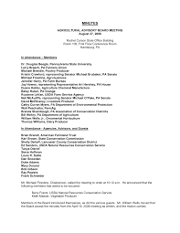 AGRICULTURAL ADVISORY BOARD MEETING