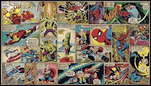 Black And White Marvel Comic Strip Wallpaper Marvel Classics Comic Panel Xl Wallpaper Mural 10 5 X 6 Marvel Comics Wallpaper Walt Disney Kids Mural Wallpaper
