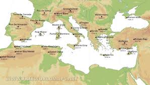The sea is connected to the atlantic ocean through the gibraltar strait. Mediterranean Map