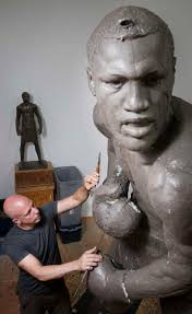 Sculptor in homestretch of crafting Frazier statue