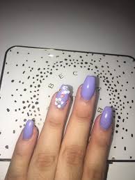 💎check my new website for great nail products used. Light Purple Coffin Shaped Nails Nail And Manicure Trends