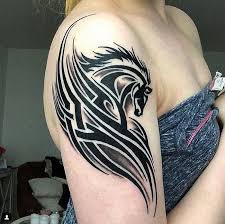 Horse With Tribal Tattoo Designs 2018 2019 Tribal Tattoos Fake Tattoos Tribal Tattoo Designs