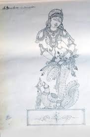 Shakuntala Indian Folk Art Indian Art Hindu Art