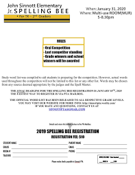 Upcoming Spelling Bee Competitions