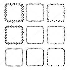 Flowers vector art free vector. Hand Drawn Square Doodle Floral Frames Vector Simple Wreath Set Premium Vector In Adobe Illustrator Ai Ai Format Encapsulated Postscript Eps Eps Format