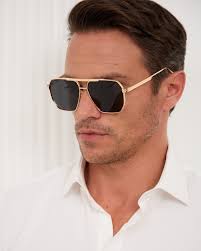 Gerald Black Aviator Sunglasses