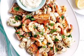 It's a big day for we repeat: Seafood Platter With Aioli Recipe Seafood Platter Seafood Recipes Food