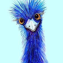 Quirky Emu Artprintsforsale Artprints Emuart Findyourthing Birdartist Birdart Paintingsforsale In 2020 Emus Art Bird Artists Art