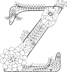 Coloring is a fun way for kids to be creative and learn how to draw and use the colors. Gorgeous Letter Z Coloring Page Coloringall