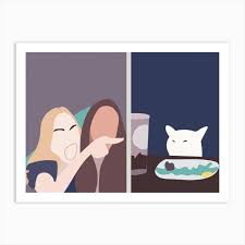 Taylor And Smudge The Cat Meme Art Print Art Prints Art Gallery Wrap Canvas