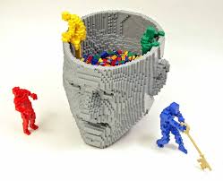 Lego Art What Could I Do For A Description Lego Sculptures Lego Art Cool Lego Creations