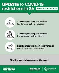 According to the tourism, 2020 report released by statistics south africa, foreign arrivals dropped by 71% from just over 15, 8million in 2019 to less than 5 million in 2020. Sa Health On Twitter Thank You For Keeping South Australia Covid Safe Some Restrictions On Activities Are Easing The Restrictions Will Come Into Effect From 12 01am 5 August 2021 â¹more Information Will