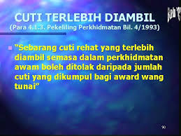 Surat pekeliling perkhidmatan bil 17 tahun 2008. 1 Tafsiran Cuti N Sebarang Tempoh Seseorang Pegawai