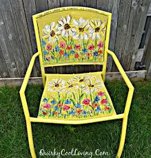 Painted Garden Chair Art Art Chair Garden Chairs Backyard Chairs