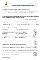 Le tour du monde en 80 jours. Passe Compose Cm2 Cycle 3 Exercice Evaluation Revision Lecon