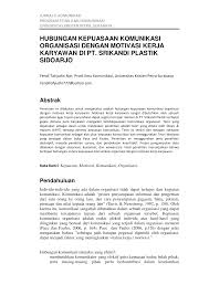 Check spelling or type a new query. Https Media Neliti Com Media Publications 79116 Id Hubungan Kepuasaan Komunikasi Organisasi Pdf