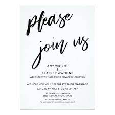 Handwriting Please Join Us After Wedding Reception Invitation Zazzle Com Reception Only Invitations Wedding Reception Invitations Reception Invitations
